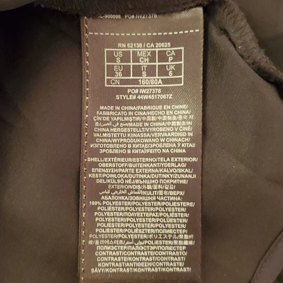 Marciano Black Dress with Fringe Size S - Picture 6 of 6